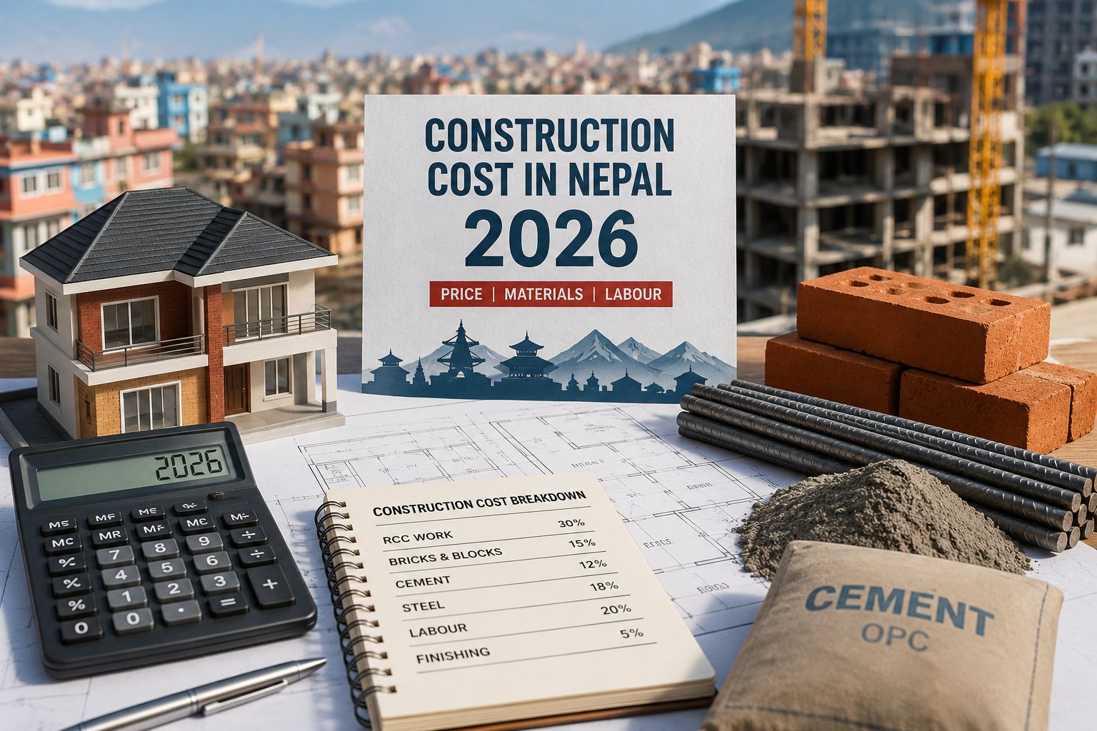 House Construction Cost in Nepal 2026: Price, Materials & Labour